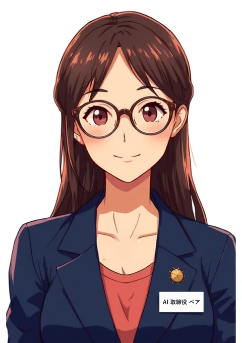 AI 取締役 ベアの似顔絵