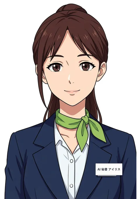 AI 秘書 アイリスの似顔絵